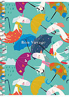 Блокнот А6 80 арк спіраль клітинка виб УФ лак STUDENT 6113 Асорті, фото 6