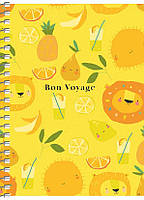 Блокнот А6 80 арк спіраль клітинка виб УФ лак STUDENT 6113 Асорті, фото 7