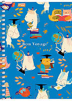 Блокнот А6 80 арк спіраль клітинка виб УФ лак STUDENT 6113 Асорті, фото 8