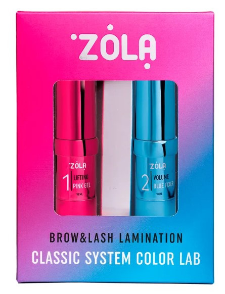 Набір для ламінування брів та вій Zola Brow&Lash Lamination Classic System  Color Lab