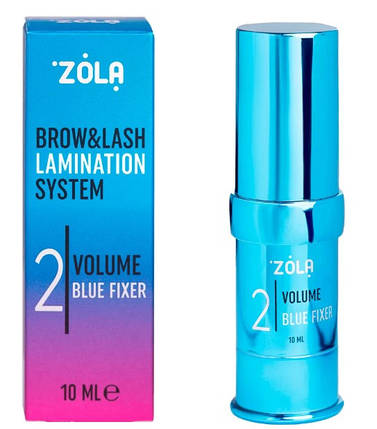 Склад для ламінування брів та вій №2 Zola Volume Blue Fixer 10 мл, фото 1