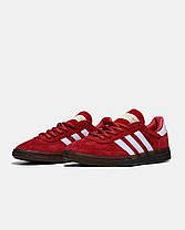 Кросівки жіночі Adidas Handball Spezial Scarlet Gum Кеди Адідас Хандбол Спешл червоні замшеві демісезон, фото 4