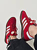 Кросівки жіночі Adidas Handball Spezial Scarlet Gum Кеди Адідас Хандбол Спешл червоні замшеві демісезон, фото 10