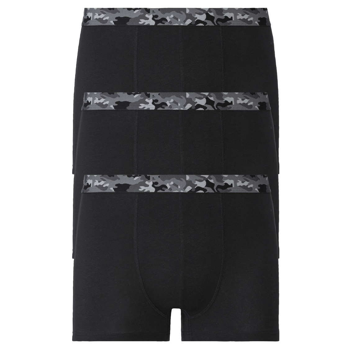 Комплект труси-боксери з 3 штук, розмір S, колір чорний