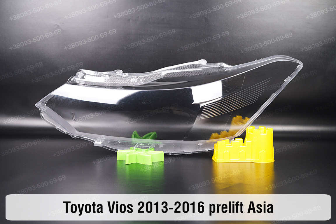 Скло фари Toyota Vios Asia (2013-2016) дорест ліве