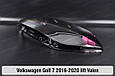 Скло фари VW Volkswagen Golf 7 Valeo (2016-2020) рест ліве, фото 8