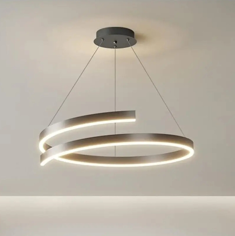Світлодіодна Led-люстра Гамма PJ906 (60см) Чорна