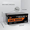 Акумулятор LogicPower LiFePo4 24V (25,6V) 200Ah 5120 Wh SMART LP + BLUETOOTH , UPS, фото 6