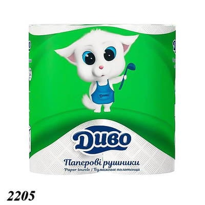 Паперовий рушник Диво двошаровий 2 рулони