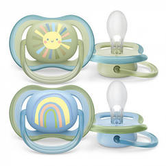 Пустушка Philips Avent ultra air 0-6 місяців 2 шт. (Авент) SCF085/58