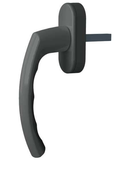 Ручка віконна посилена Antey графіт алюмінієва штифт 37мм