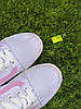 СКИДКА 38 р Білі тканинні кеди VANS white/Pink з рожевою смугою жіночі текстильні весна-літа, фото 7
