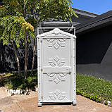 Пластиковий літній душ для дачі душ вуличний мобільний з ТЕНом розбірний, фото 2