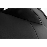 Ігрове комп'ютерне крісло Malatec Чорне - Геймерське крісло з підставкою для ніг Malatec, фото 6