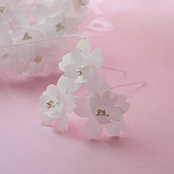 Вафельний декор Slado "Анемони білі" 4 см 3 шт.