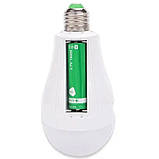 Світлодіодна автономна аварійна лампа з акумуляторами 18650 Led bulb, 20 Вт, фото 3