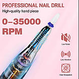 Лампа S10 + фрезер JF-603 - набір на акумуляторі для майстра манікюру 2в1, RD-55, фото 7