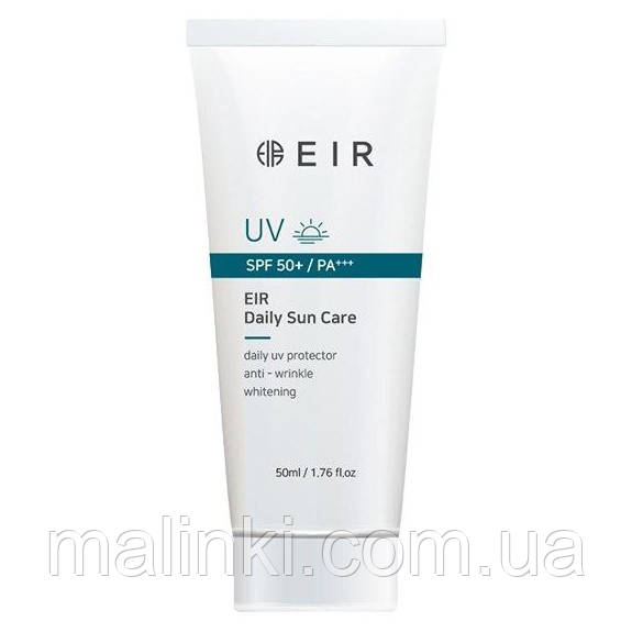 Освітлюючий сонцезахисний крем для обличчя з SPF 50 EIR Daily Sun Care, 50 мл