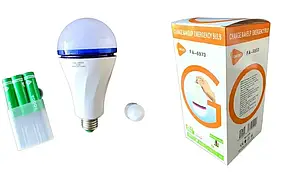 Лампа LED лампочка на акумуляторі E27 30W +3 акумулятори