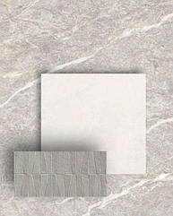 Кафель 3D — для самого модного дизайна ванной и кухни в 2024. Напольный венецианский тераццо GRANDE MARBLE LOOK FIOR DI PESCO и нежный матовый керамогранит Cementum Ash получили более современный вид с 3D декором Cementum Wall в цвете Никель.