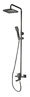 Душова система  LEB16MG ZEGOR (TROYA) з тропічним душем у графітовому матовому кольорі