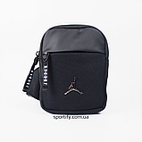 СУМКА Nike бананка AIR JORDAN AIRBORNE BLACK 7A0747-023 месенджер джордан найк, фото 3