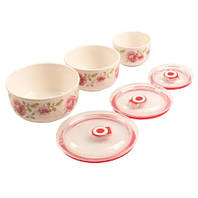 Набір керамічних контейнерів з вакуумною кришкою з клапаном 3 шт