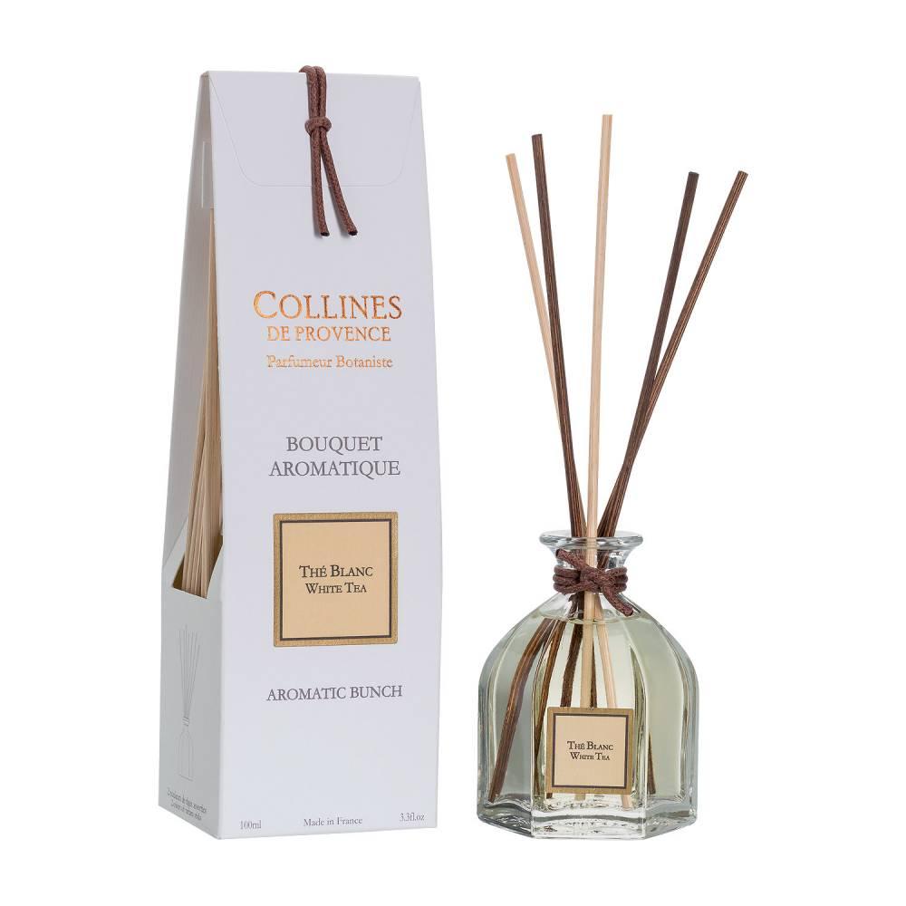 Аромат для дому White Tea (Білий чай) аромадифузор Collines de Provence, 100 мл