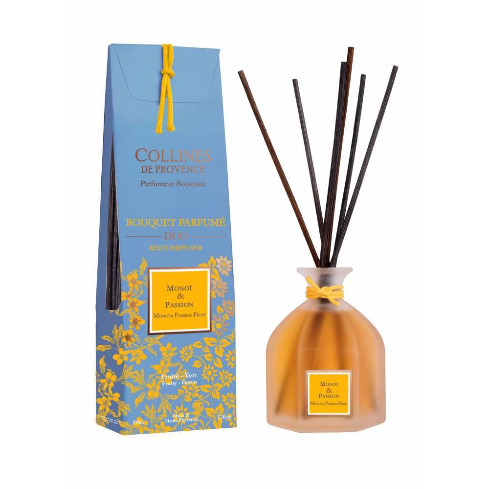 Аромадифузор для дому Monoi & Passion Fruit (Моной і маракуйя) Collines de Provence, 100 мл