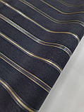 Шпалери вінілові на флізеліновій основі Marburg 31529, чорні, золоті для кабінету, вітальні, спальні, фото 5