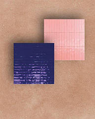 Яркая ванная комната в португальском стиле. Имитация терракотовой плитки из глины ручной работы Юга Европы SLOW внесет и умиротворение в любой дизайн, в том числе и на кухне, и на террасе. Сочный Кобальт Crogiolo Luz и яркий Rosa придадут изысканости