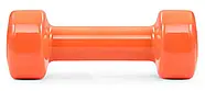 Гантель вінілова PowerPlay 1 кг. PP_4103 Помаранчева (1шт.), фото 6