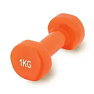 Гантель вінілова PowerPlay 1 кг. PP_4103 Помаранчева (1шт.), фото 7