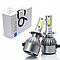 Світлодіодні LED лампи для авто Н7 12V-24V C6 6000K CHIP COB активне охолодження, фото 4