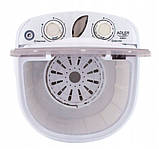 Пральна машина туристична, на дачу Adler AD 8055 (580 Вт, прання до 3 кг, віджим до 1 кг), фото 3