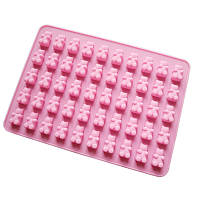 Силіконова форма для желейних Ведмедиків, форма для мармеладу Bear (рожевий)