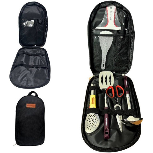 Набір туристичного посуду для кемпінгу та пікніка 7 предметів, фото 1