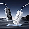 Подовжувач мережевий переноска 1.5 метра HOCO AC22 на 4 розетки |3USB/1Type-C, PD30W/1C3A| Білий, фото 6