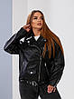 Куртка жіноча з еко-шкіри oversize 42-46; 48-52 "INNA" від виробника, фото 9