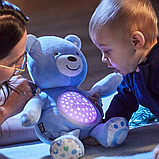 Нічник м'який з проектором Ведмедик Chicco blue, фото 4