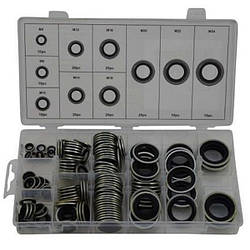 Набір металево-гумових шайб 150 шт. 114130