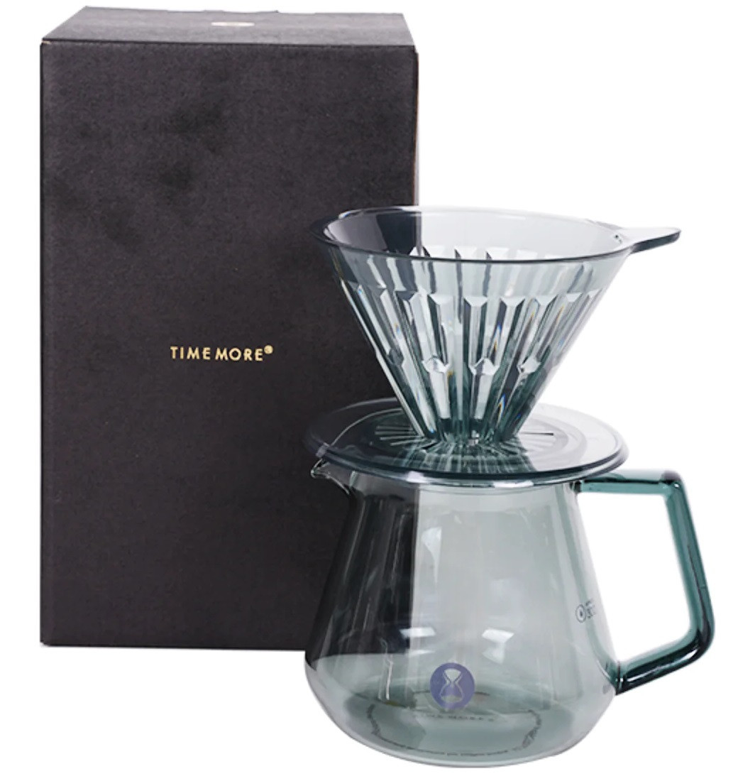 Настільний набір Timemore Crystal Eye Brewer Set Smokey V60 02 для заварювання фільтр кави, подарунковий