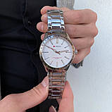 Чоловічий кварцовий годинник Curren 8452 Silver-White з металевим браслетом, фото 9