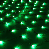 Гірлянда Сітка світлодіодна 2х2 м, колір: зелений 200 LED