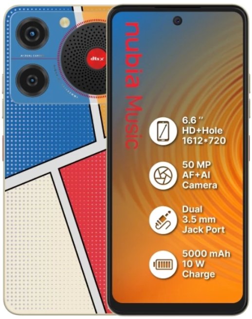 Смартфон ZTE Nubia Music 4/128Gb Pop Art UA UCRF