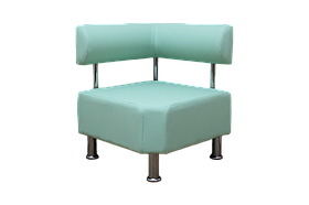 Модуль кутовий (Елемент кутовий, секція кутова) BNB Solo. М'ятний (Колір 2228). Для очікування, примірювальній, коридора