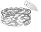 Гірлянда оптом крапля роси usb Sun Lamp 100 led нитка довжина 10м c USB для 5v, від powerbank, біле світло, фото 2