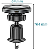 Магнітний тримач для айфона в машину magsafe з бездротовою зарядкою автомобільний для iPhone Borofone 15W, фото 6