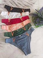Жіночі трусики гіпюр з металевою вставкою 42-48р 6 кольорів