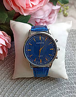 Чоловічий стильний кварцевий годинник Geneva Grand Blue
